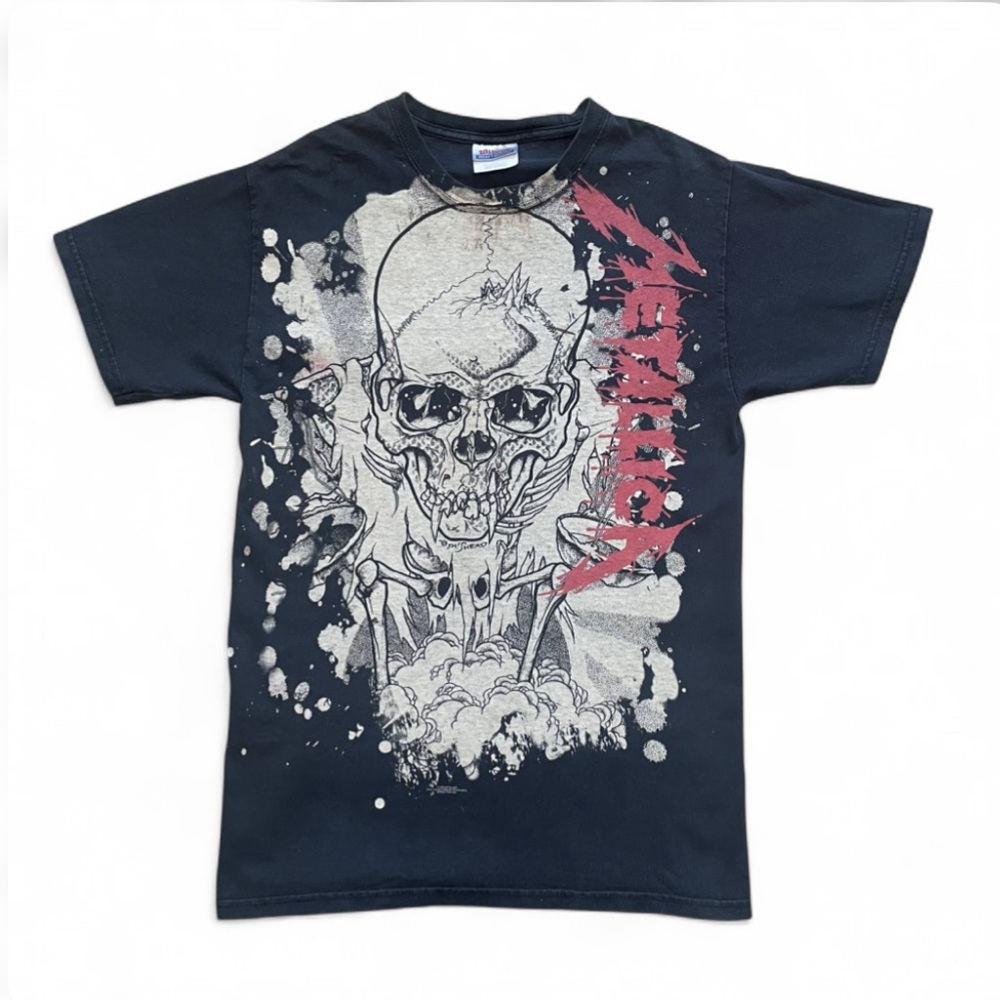 Vintage Metallica Y2K Pushead Double-Sided Graphic Shirt Size Adult Small